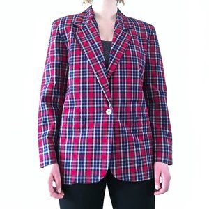 A Tartan pattern blazer